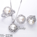 Joyería de plata de moda conjunto de perlas / plata 925 (ys-2236)